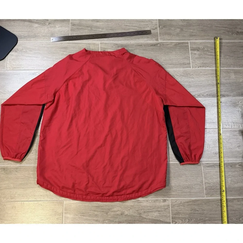 Majestic Red Nebraska Quarter‎ Zip Sweatshirt Size 2XL